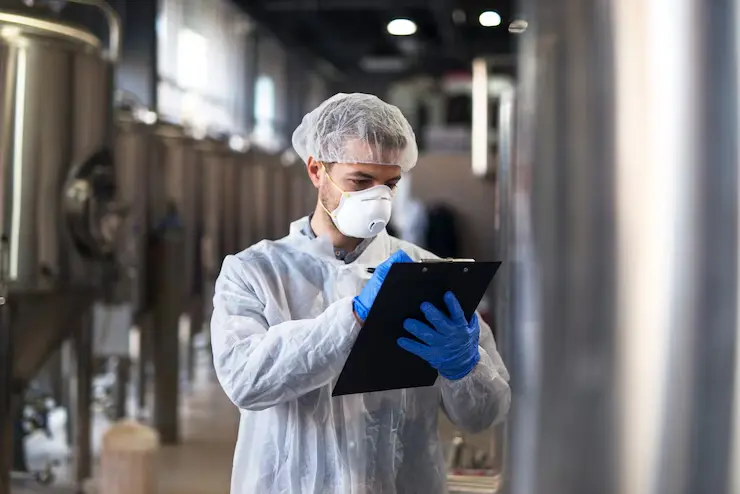Cross-Platform Game Development Technologist inspecting quality in an industrial production facility.